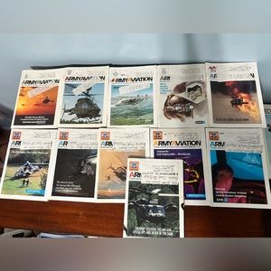 Lot of 11 Army Aviation Magazines Issues 1991 1992 Combat Kiowa Desert Storm
